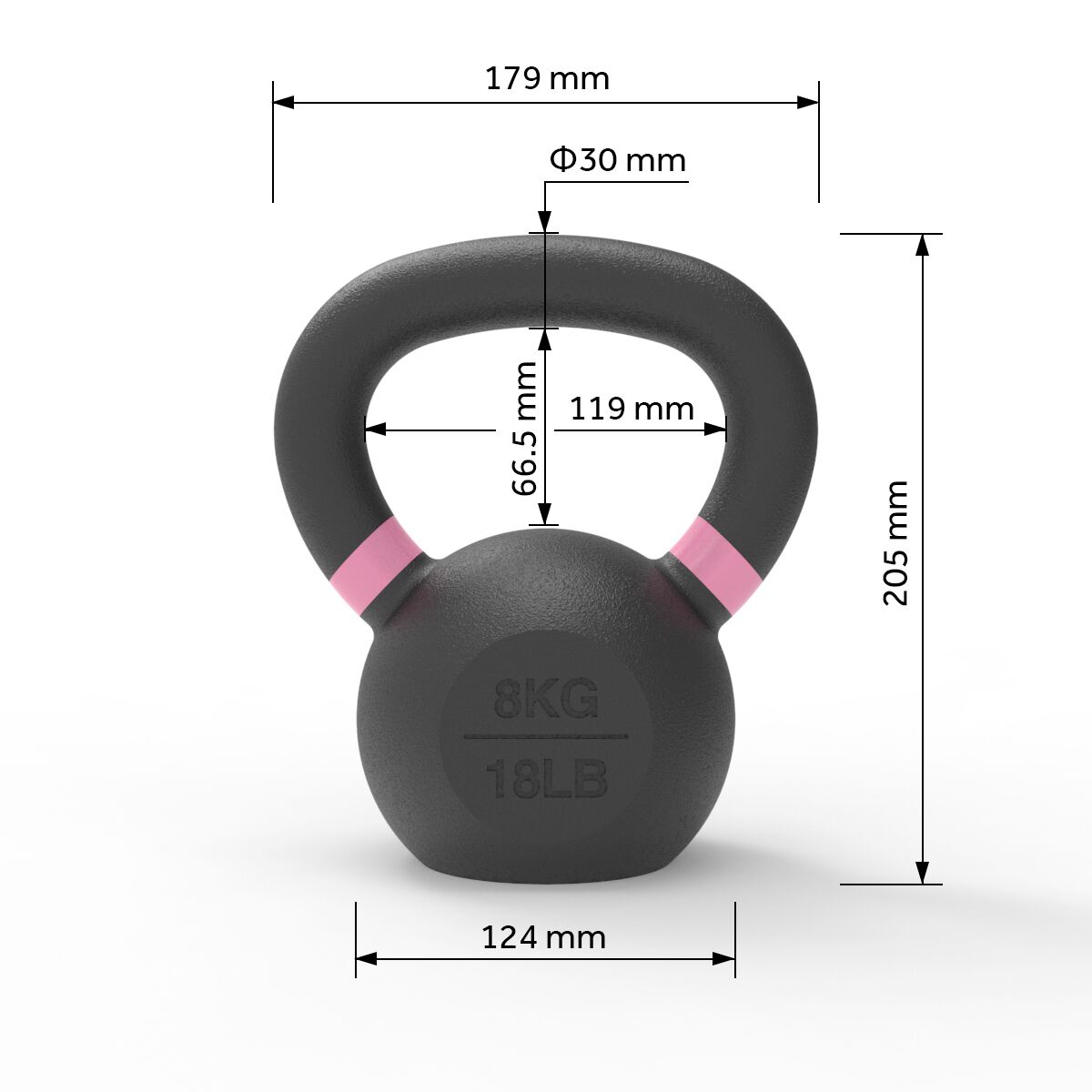 Ironcast Kettlebells 8KG Ironcast Kettlebells 8KG