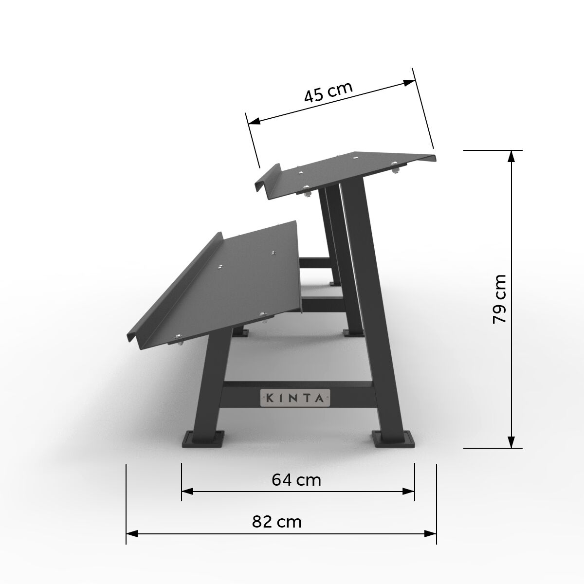 Commercial Hex Dumbbell Rack 2 Tier Commercial Hex Dumbbell Rack 2 Tier