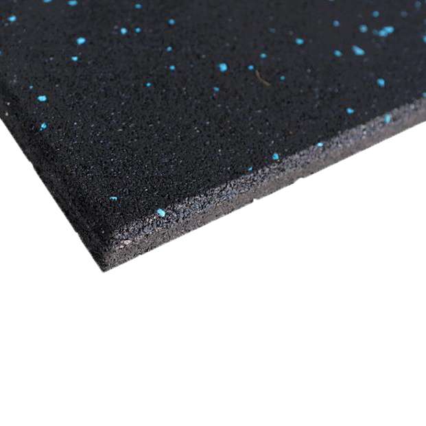 Rubber-flooring-blue-flec.jpg Rubber flooring black with blue specs close up