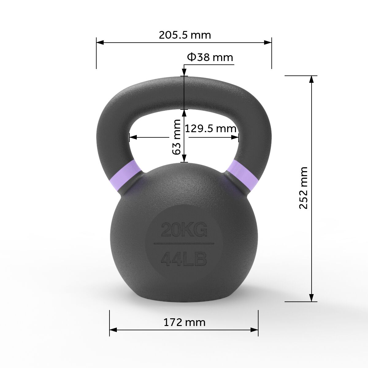 Ironcast Kettlebells 20KG Ironcast Kettlebells 20KG