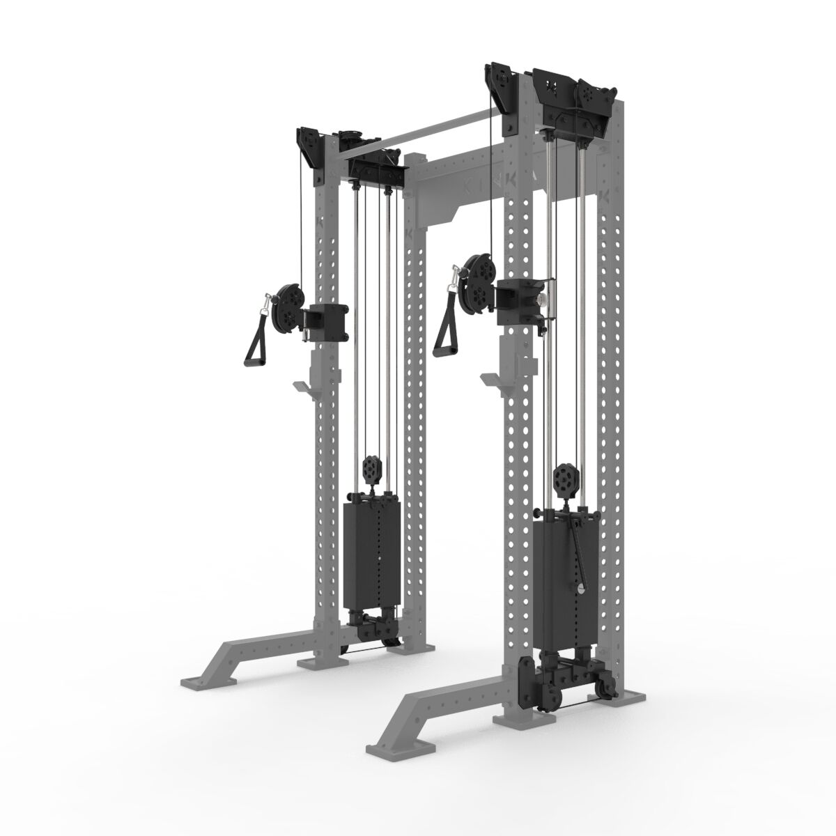 K75 HD Cable attachment in half power rack K75 HD Cable attachment in half power rack