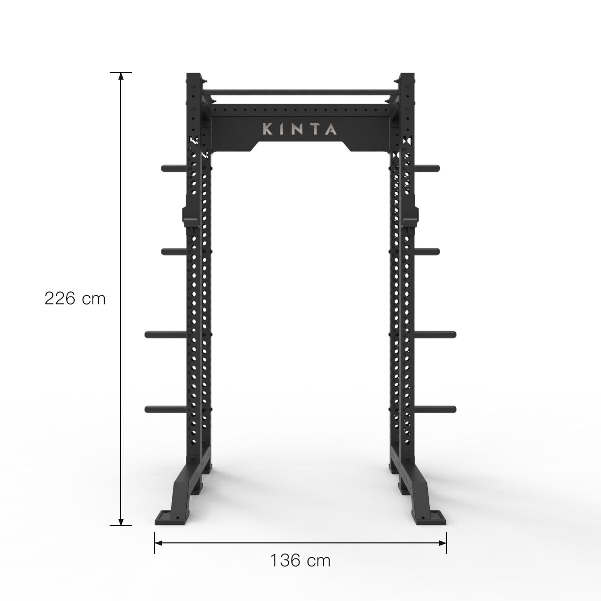 K75 Half Power Rack front view with measurements K75 Half Power Rack front view with measurements