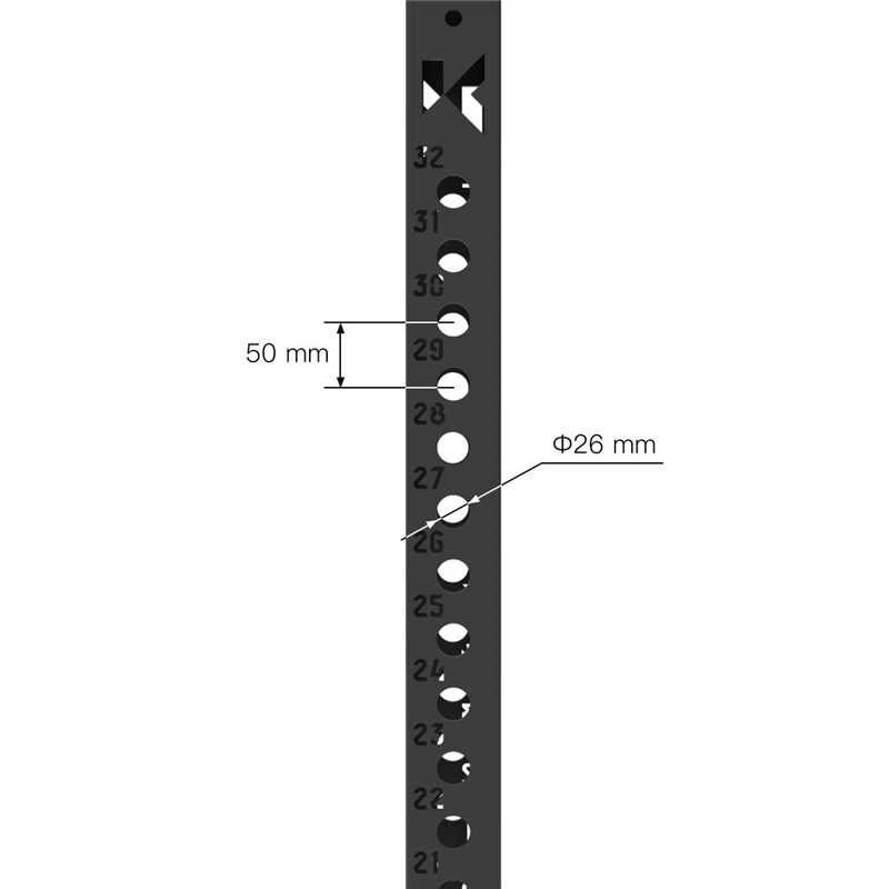 Upright post dimensions Upright post dimensions